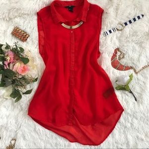 H&M Women’s Button Down Sleeveless Shirt